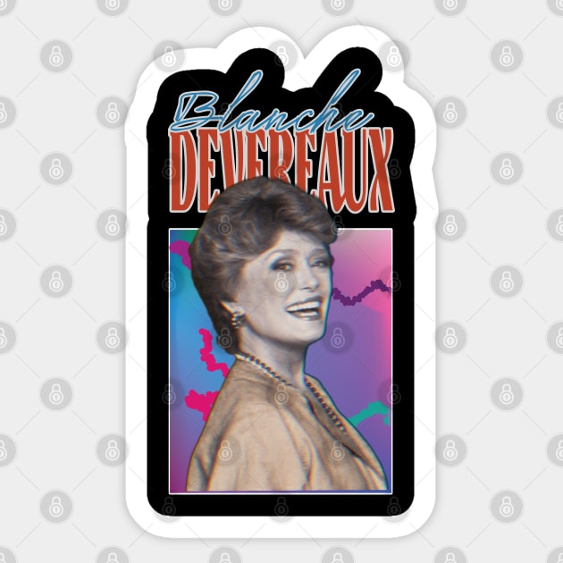 Blanche Deveraux / Original 80s Style Fan Art Design Sticker by Trendsdk